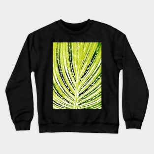 Abstract Leaf Pattern Crewneck Sweatshirt